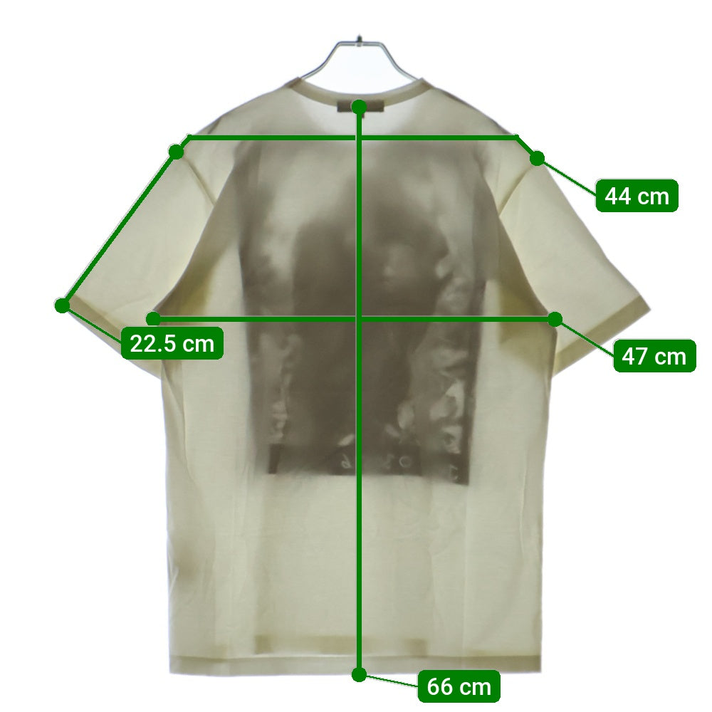 COMME des GARCONS HOMME(コムデギャルソンオム) 20AW AD2020 ゴリラ フォトプリント 半袖 カットソー Tシャツ ホワイト HF-T031