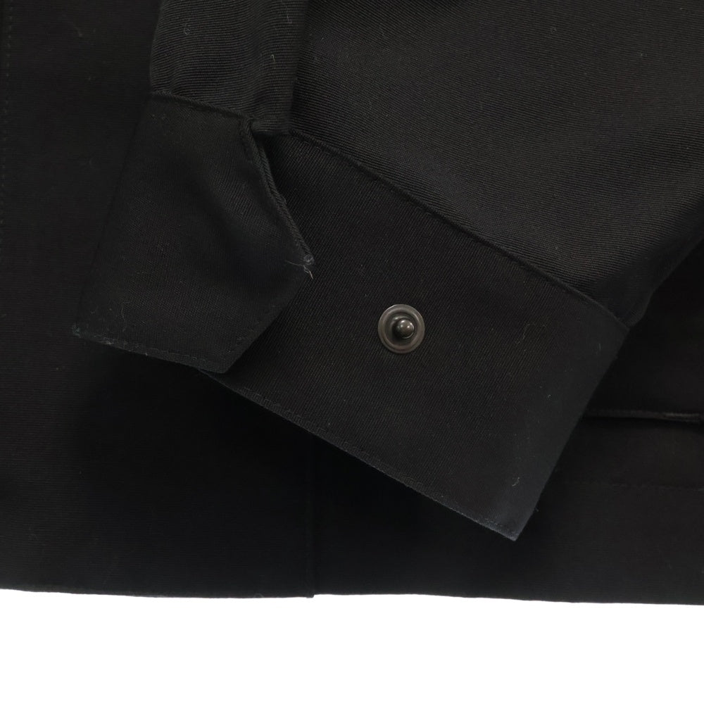 AURALEE(オーラリー) 25SS WOOL MAX CANVAS HIGH NECK ZIP BLOUSON ウール マックス キャンバス ハイネック ジップアップ ジャケット ブルゾン ブラック A25SB03WC