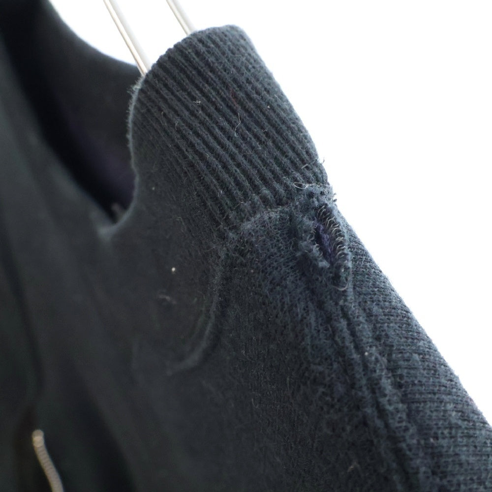 Sacai(サカイ) 20AW Sponge Sweat MA-1 Dress スポンジ 異素材切替 クルーネックスウェットトレーナー ドレス レディース ブラック SCW-059