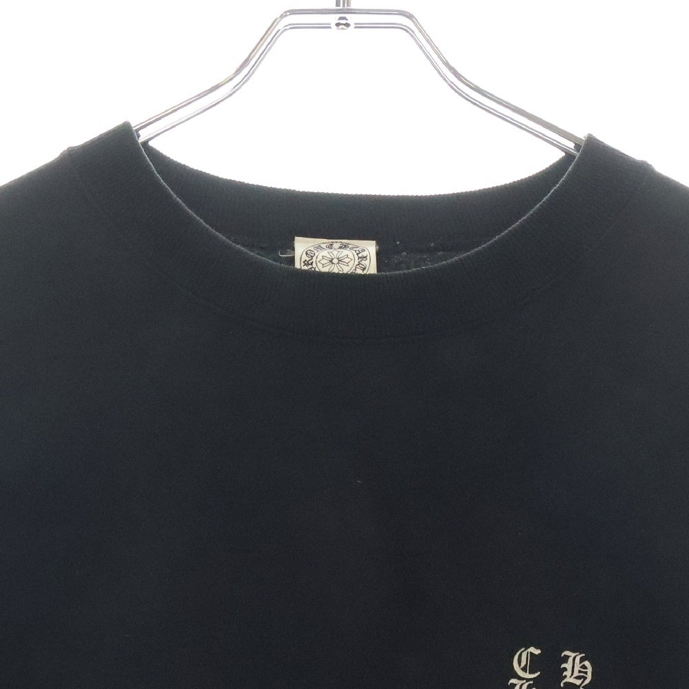 CHROME HEARTS(クロムハーツ) OLD SWT SHRT CREWNECK オールドモデル ロゴプリント クルーネック プルオーバースウェットトレーナー ブラック