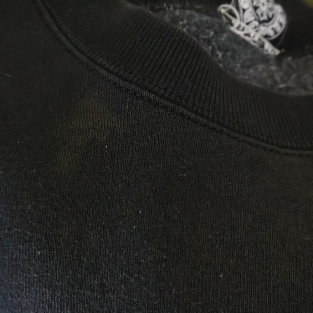 CHROME HEARTS(クロムハーツ) OLD SWT SHRT CREWNECK オールドモデル ロゴプリント クルーネック プルオーバースウェットトレーナー ブラック