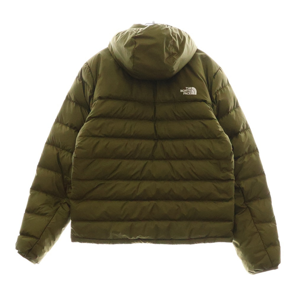 THE NORTH FACE(ザノースフェイス) ACONCAGUA2 アコンカグア フロントロゴ刺繍 フーデッド ダウンジャケット カーキ NF0A4R26