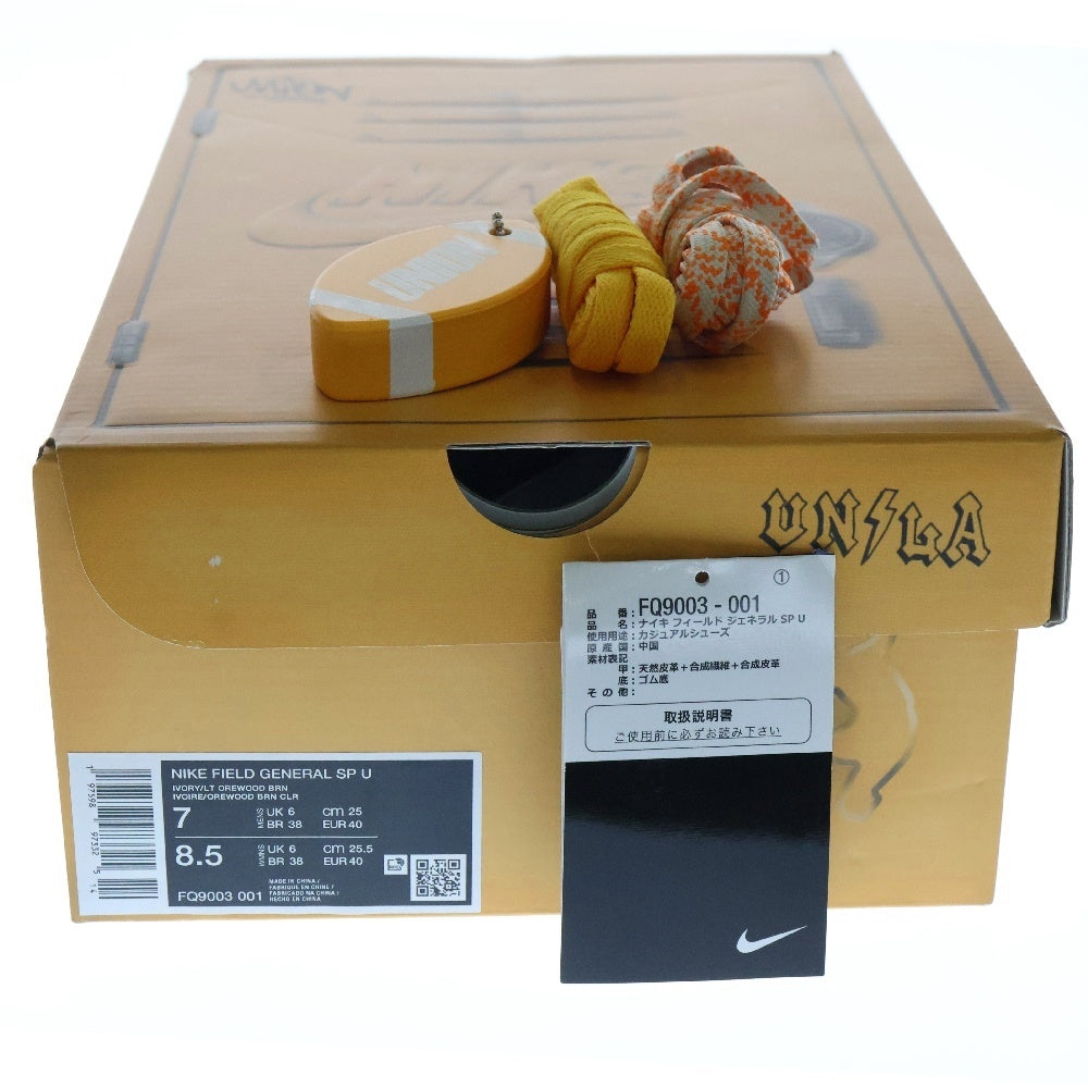 NIKE(ナイキ) ×UNION Field General SP Guava ユニオン フィールドジェネラル グアバ ローカットスニーカー ホワイト/オレンジ US7/25cm FQ9003-200