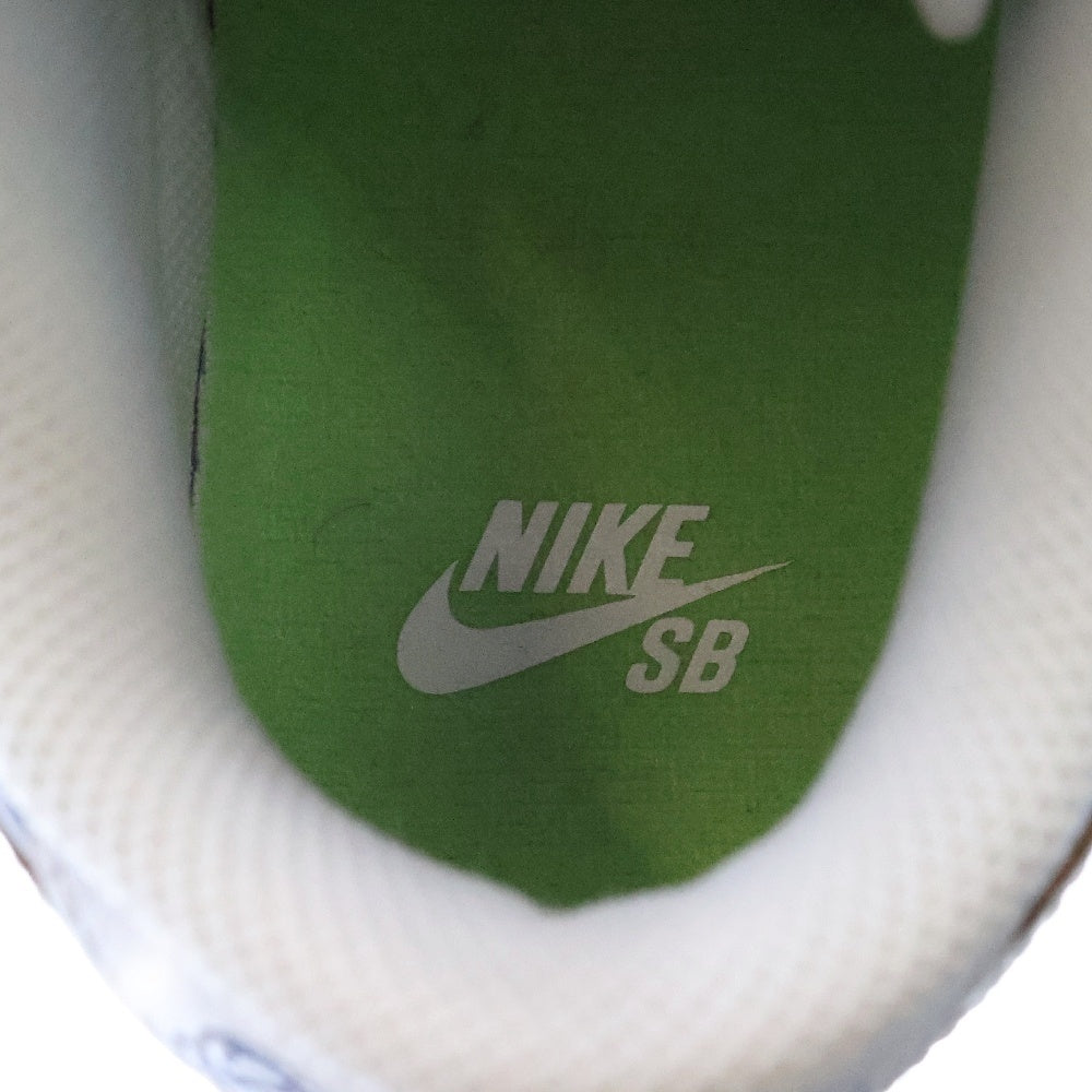 NIKE SB(ナイキエスビー) ×HUF DUNK LOW New York City ハフ ダンク ローカットスニーカー ホワイト/ネイビー レディース US6.5/24.5cm FD8775-100