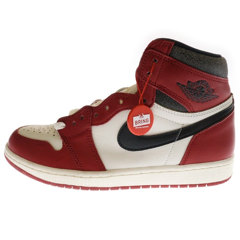 NIKE(ナイキ) AIR JORDAN 1 HIGH OG CHICAGO LOST & FOUND エアジョーダン1 シカゴ ロストアンドファウンド ハイカットスニーカー ホワイト/レッド US9.5/27.5cm DZ5485-612