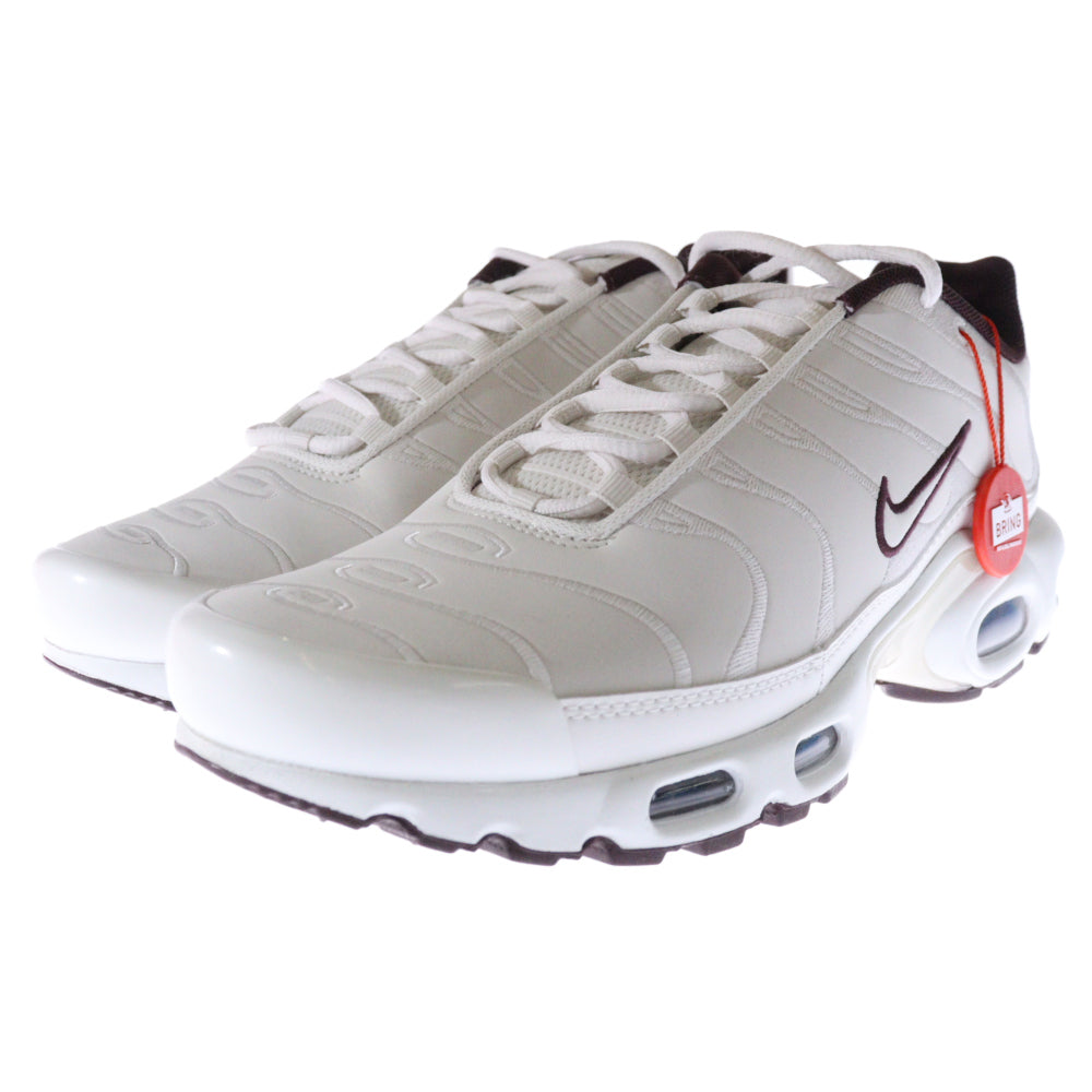 NIKE(ナイキ) AIR MAX PLUS PRM PHANTOM LIGHT BONE エアマックスプラス ファントム ライトボーン ローカットスニーカー ホワイト US9.5/27.5cm HF3181-001