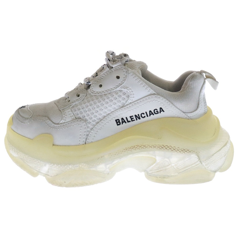 BALENCIAGA(バレンシアガ) TRIPLE S トリプルS クリアソール メッシュ ローカットスニーカー ホワイト 34 544351