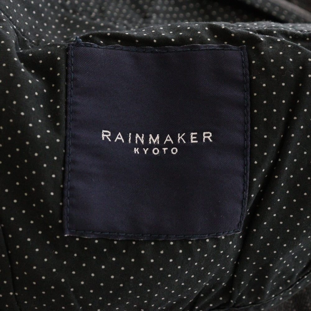 RAINMAKER(レインメーカー) ウォッシュドデニム センタープレス スラックスパンツ ブラック/グレー RM171-012