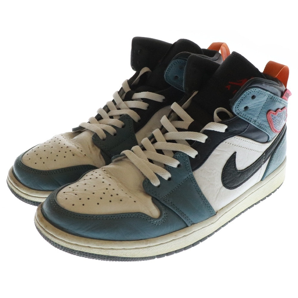 NIKE(ナイキ) ×FACETASM AIR JORDAN 1 MID SE FRLS APLA ファッセタズム エアジョーダン1 フィアレス ミッドカットスニーカー ブルー/ホワイト US9/27cm CU2802-100