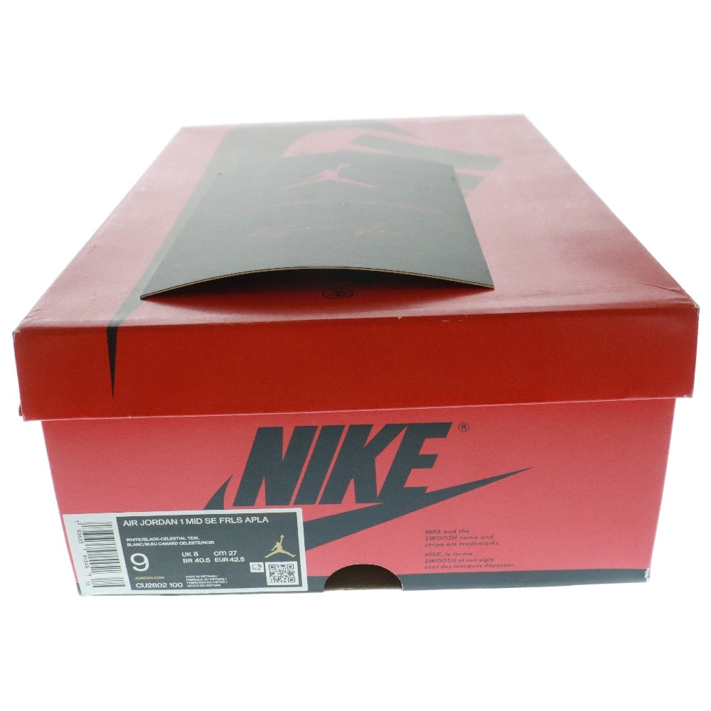 NIKE(ナイキ) ×FACETASM AIR JORDAN 1 MID SE FRLS APLA ファッセタズム エアジョーダン1 フィアレス ミッドカットスニーカー ブルー/ホワイト US9/27cm CU2802-100