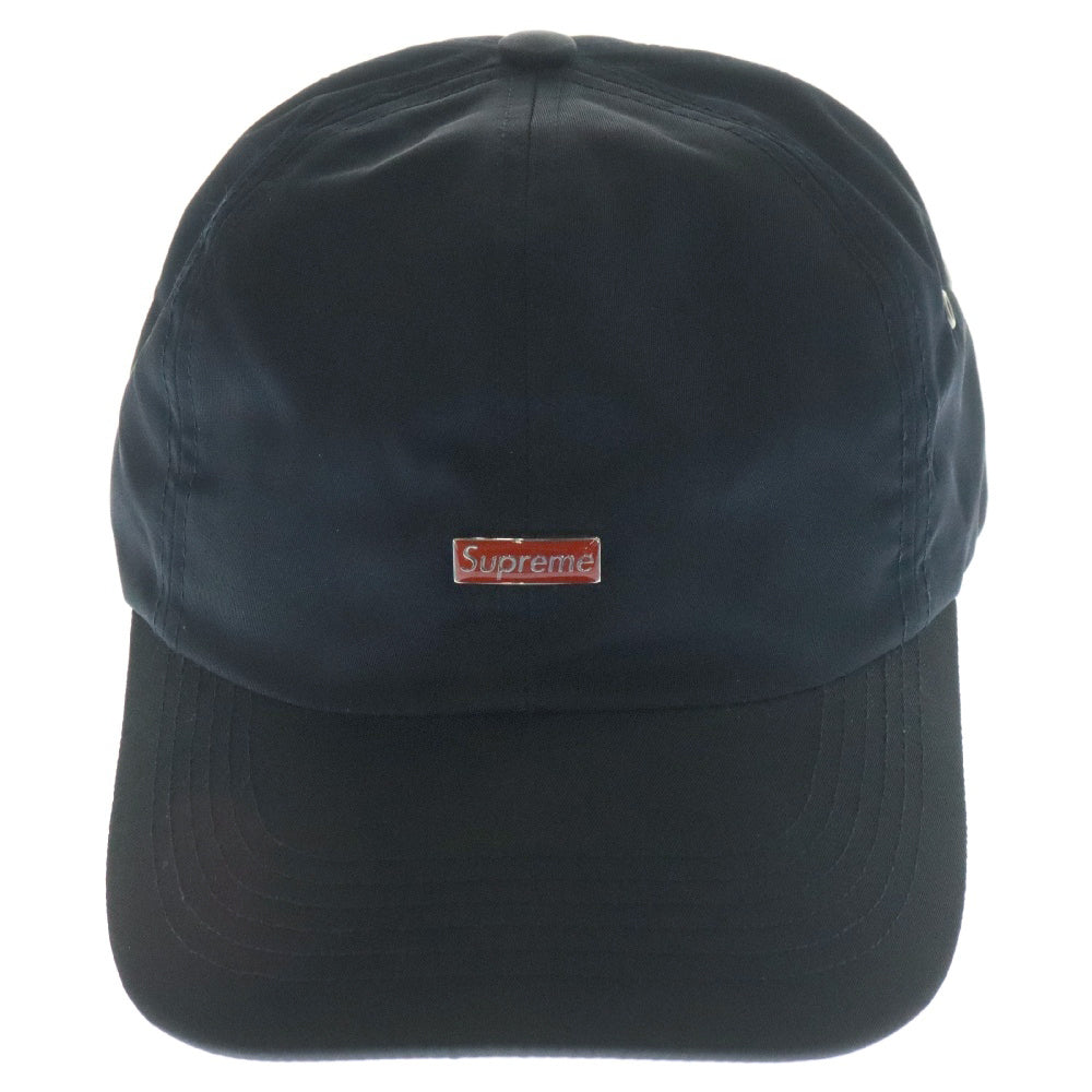SUPREME(シュプリーム) 23AW Enamel Small Box 6-Panel エナメル スモールボックスロゴ 6パネル キャップ 帽子 ネイビー