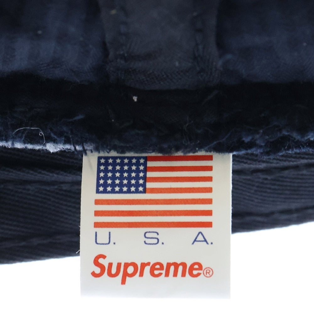 SUPREME(シュプリーム) 19SS Compact Logo Corduroy Crushe コンパクトロゴ コーデュロイ クラッシャーハット 帽子 ブラック