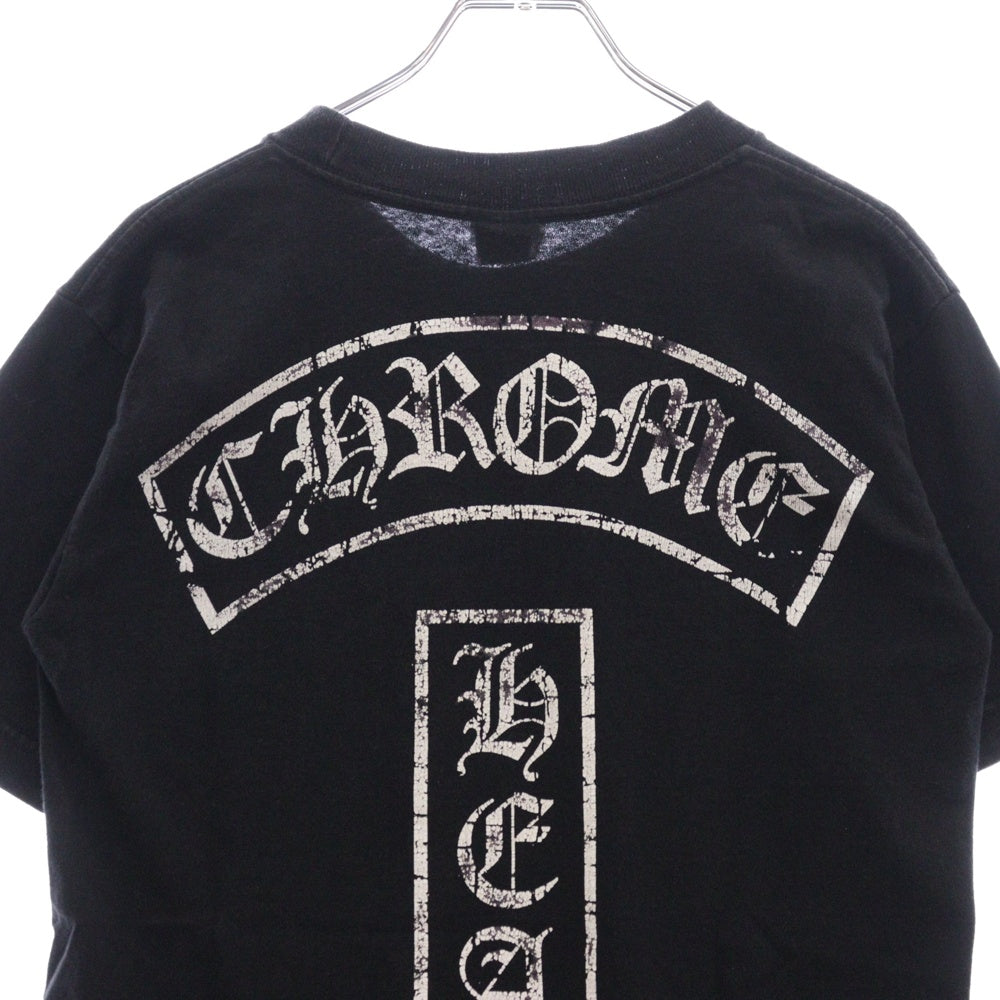 CHROME HEARTS(クロムハーツ) T-BAR STAR LOGO ティーバースタープリント 半袖 Tシャツ カットソー ブラック