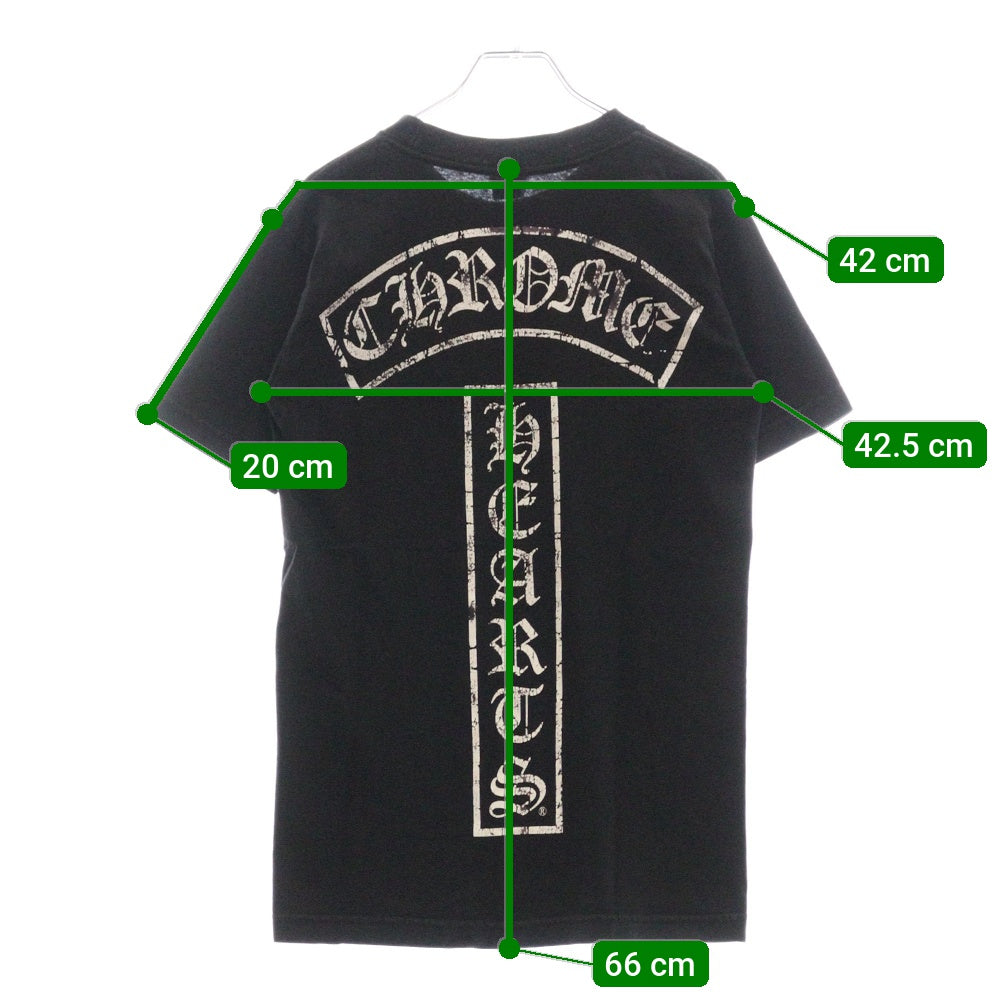 CHROME HEARTS(クロムハーツ) T-BAR STAR LOGO ティーバースタープリント 半袖 Tシャツ カットソー ブラック