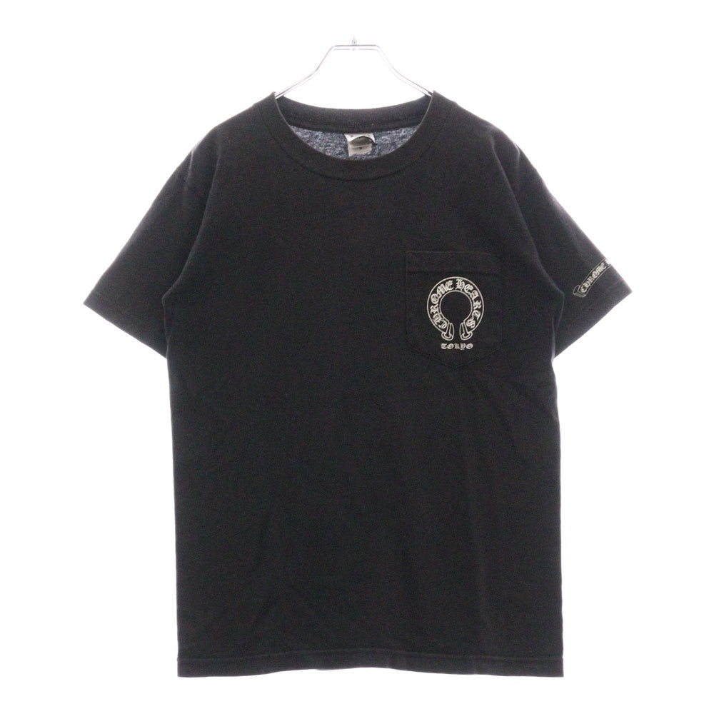 CHROME HEARTS(クロムハーツ) CH TOKYO T-SHRT 東京限定 ホースシュー スクロールラベル プリント 半袖 カットソー Tシャツ カットソー ブラック