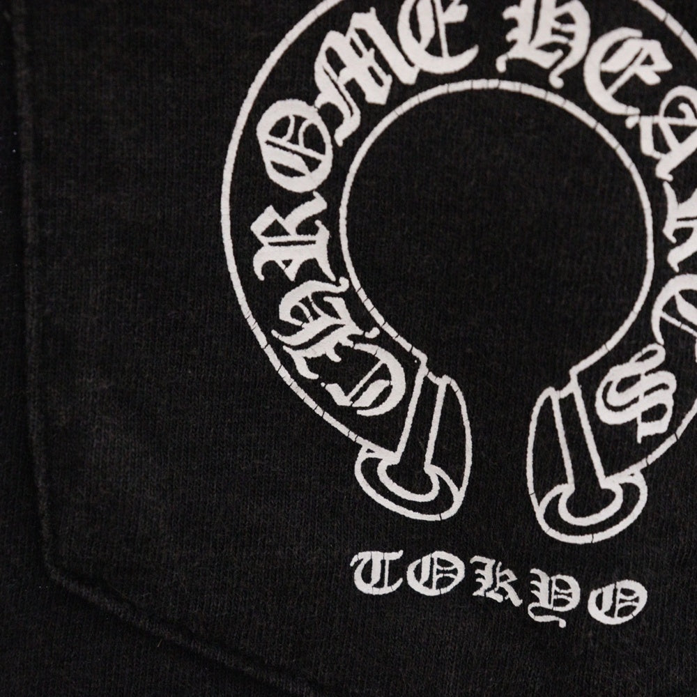 CHROME HEARTS(クロムハーツ) CH TOKYO T-SHRT 東京限定 ホースシュー スクロールラベル プリント 半袖 カットソー Tシャツ カットソー ブラック