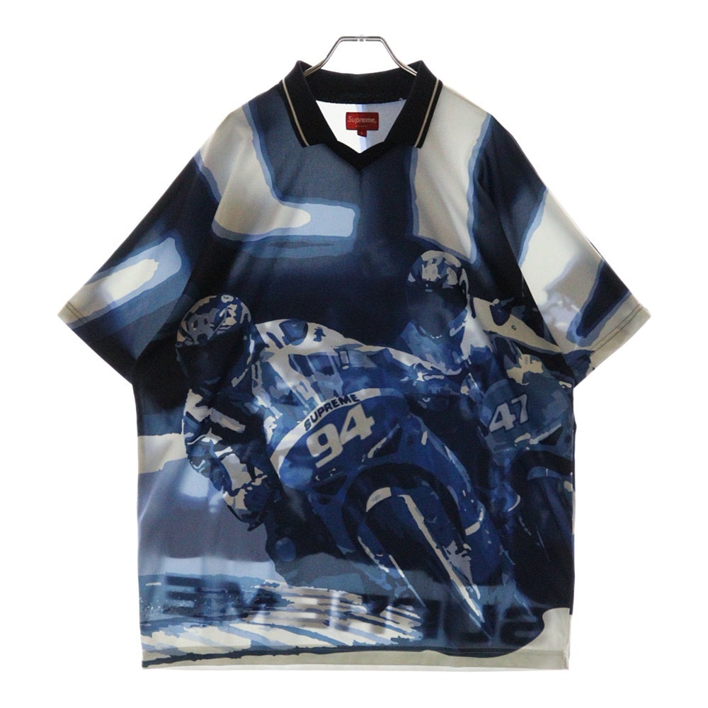 SUPREME(シュプリーム) Racing Soccer Jersey レーシング サッカージャージ ゲームシャツ ブルー