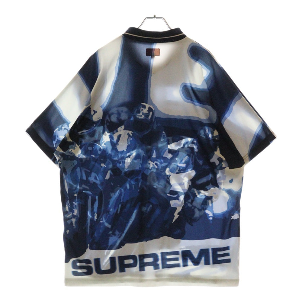 SUPREME(シュプリーム) Racing Soccer Jersey レーシング サッカージャージ ゲームシャツ ブルー
