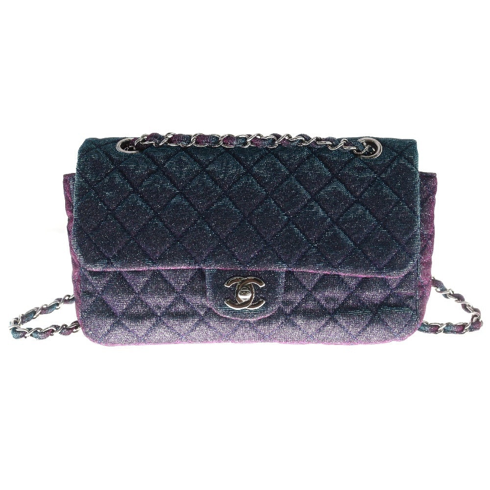 CHANEL(シャネル) マトラッセ スパークルグリッター チェーンショルダーバッグ ピンク/ブルー