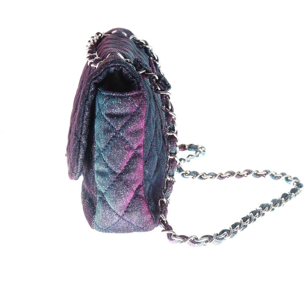 CHANEL(シャネル) マトラッセ スパークルグリッター チェーンショルダーバッグ ピンク/ブルー