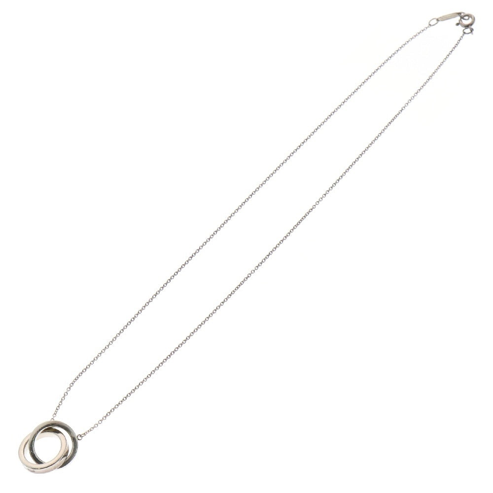 TIFFANY & Co.(ティファニー) インターロッキング サークル ダブルリング ペンダント ネックレス シルバー
