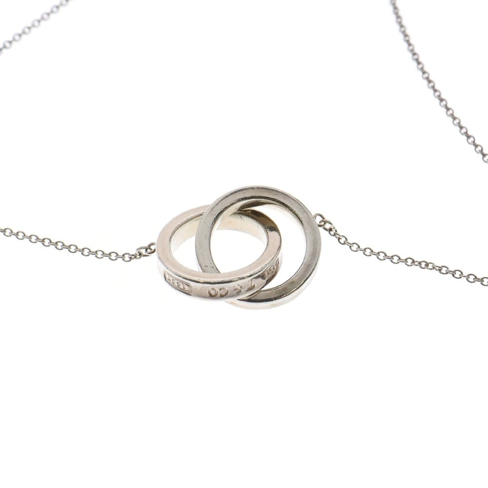 TIFFANY & Co.(ティファニー) インターロッキング サークル ダブルリング ペンダント ネックレス シルバー