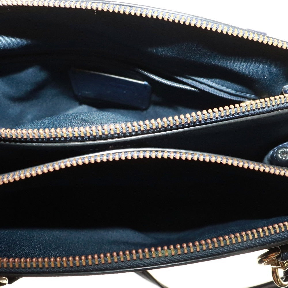 COACH(コーチ) 2WAY クリスティ キャリーオール ショルダー ハンドバッグ レディース ネイビー F57523