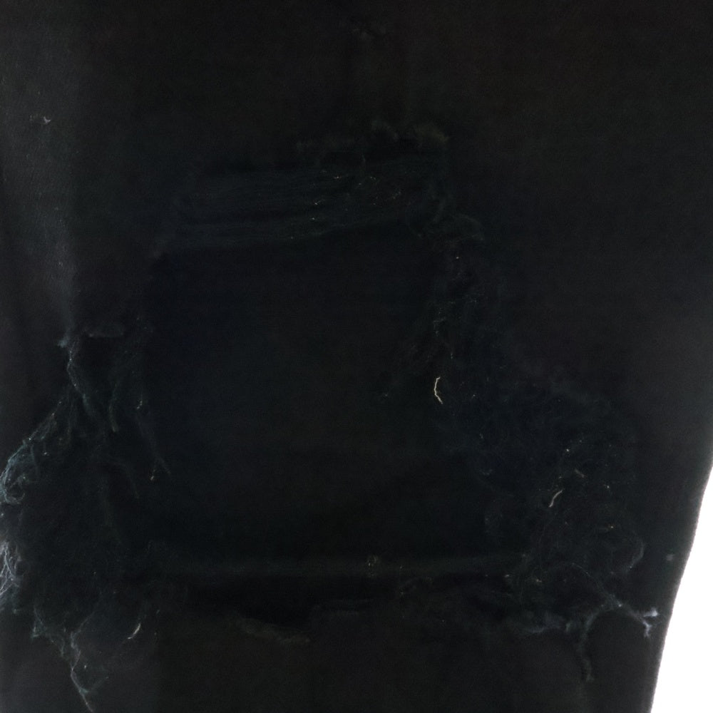 AMIRI(アミリ) クラッシュ加工 ジップフライ デニム スキニーパンツ ブラック
