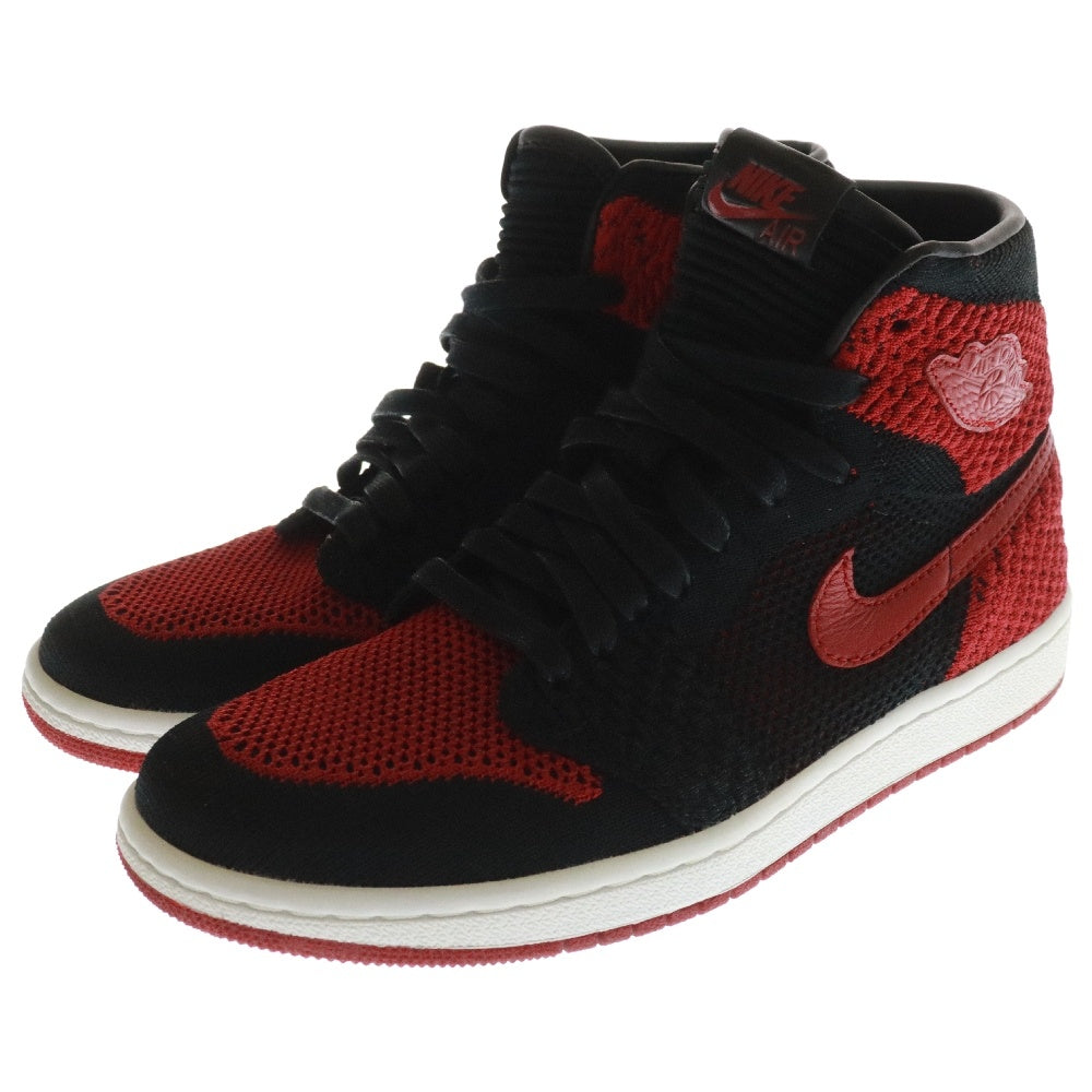 NIKE(ナイキ) AIR JORDAN 1 RET HI FLYKNIT BG エアジョーダンワン フライニットハイカットスニーカー ブラック レッド US6Y/24cm 919702-001 レディース