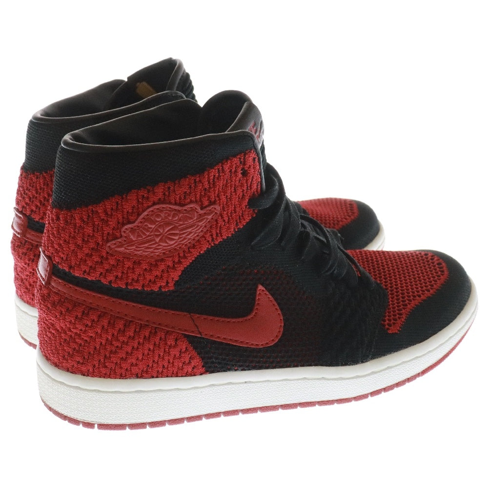 NIKE(ナイキ) AIR JORDAN 1 RET HI FLYKNIT BG エアジョーダンワン フライニットハイカットスニーカー ブラック レッド US6Y/24cm 919702-001 レディース