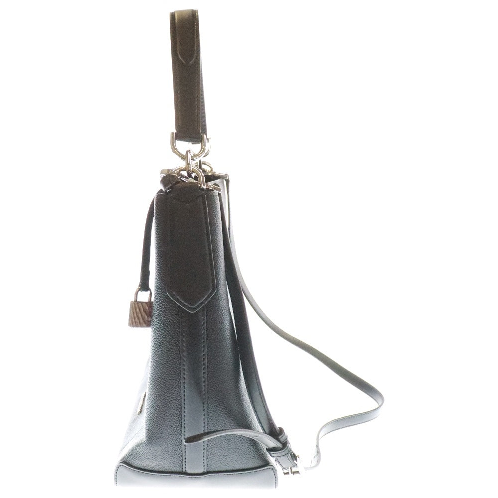 MICHAEL KORS(マイケルコース) 2WAY スクエア レザー ショルダー ハンド バッグ ブラック レディース