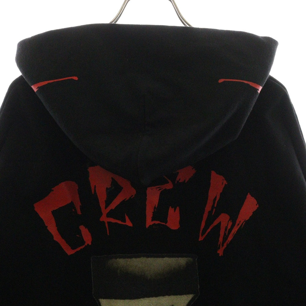 cvtvlist(カタリスト) × Ed Hardy エドハーディー グラフィックプリント プルオーバーパーカー フーディー ブラック 210111EH02