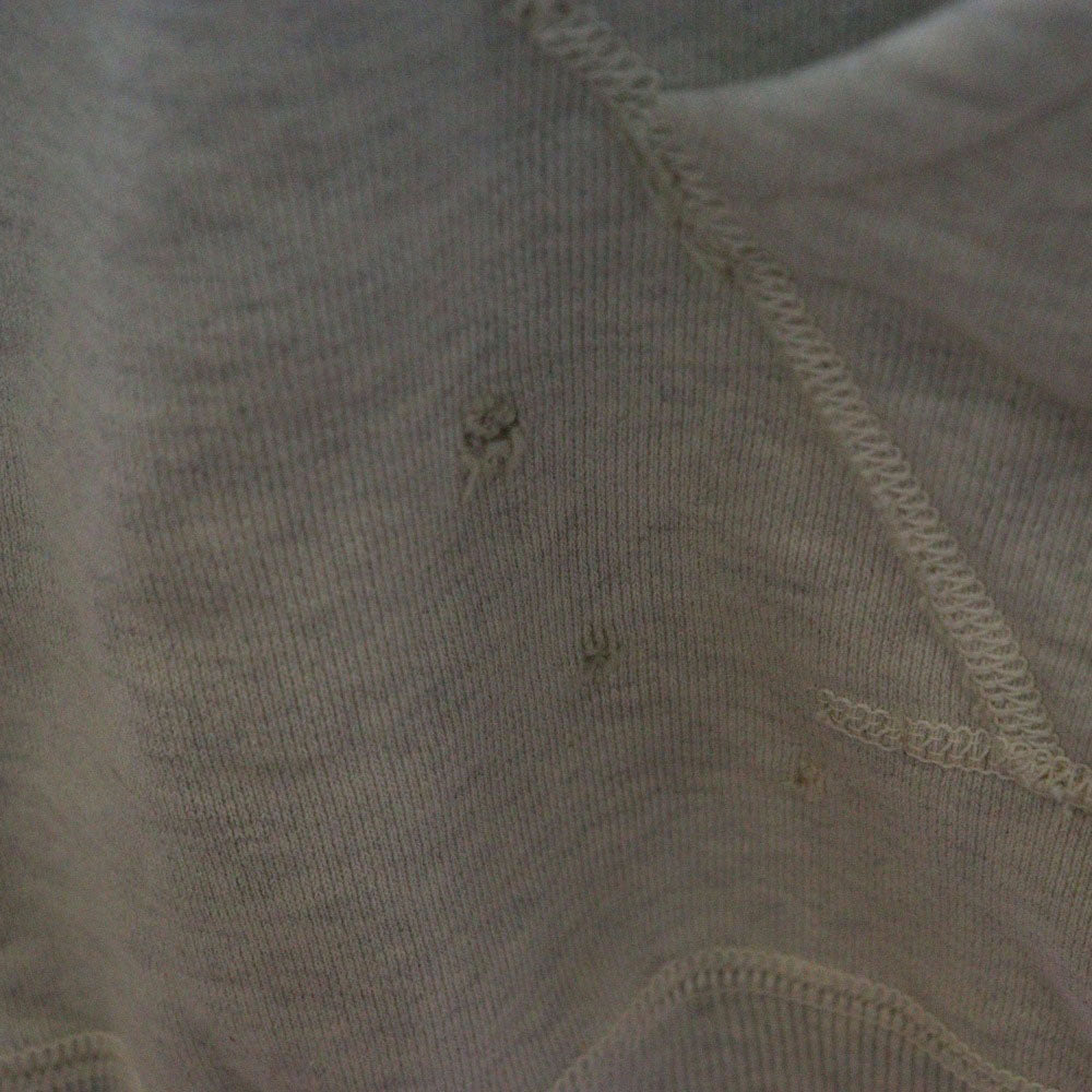 SAINT MICHAEL(セントマイケル) 21SS RAGLAN HOODIE EYE ラグラン アイ グラフィックプリント ダメージ加工プルオーバーパーカー フーディー ベージュ SM-S21-000-036