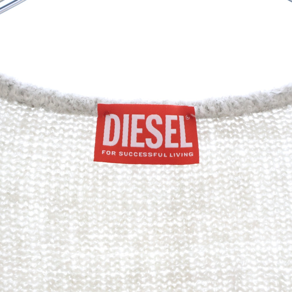 DIESEL(ディーゼル) K-GLARE メタルDロゴ ハイゲージニット グレー A13869