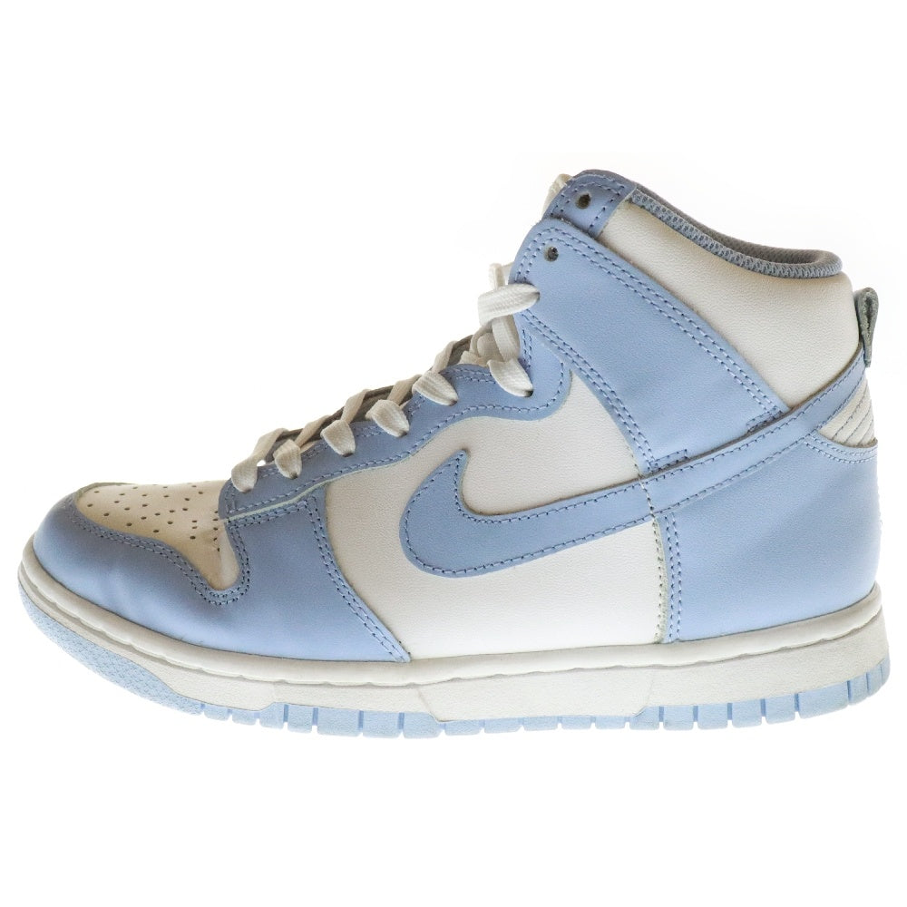 NIKE(ナイキ) WMNS DUNK HIGH Aluminium ウィメンズ ダンク アルミニウム ハイカットスニーカー ホワイト/ブルー レディース US6.5/23.5cm DD1869-107