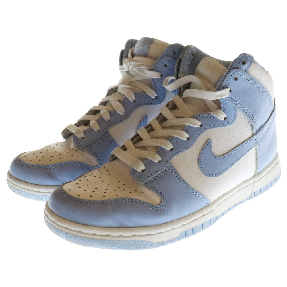 NIKE(ナイキ) WMNS DUNK HIGH Aluminium ウィメンズ ダンク アルミニウム ハイカットスニーカー ホワイト/ブルー レディース US6.5/23.5cm DD1869-107