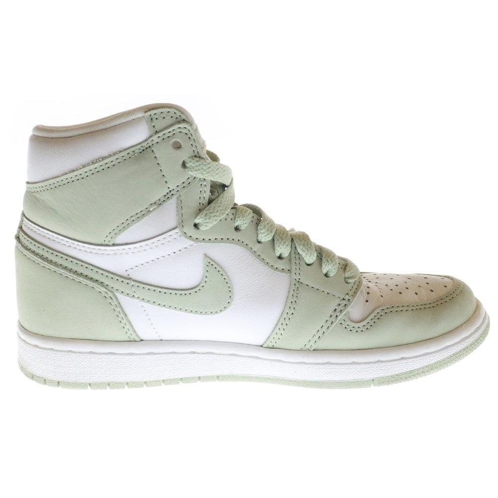 NIKE(ナイキ) WMNS AIR JORDAN 1 HIGH Seafoam ウィメンズ エアジョーダン 1 シーフォーム ハイカットスニーカー レディース ホワイト/グリーン US6/23cm CD0461-002