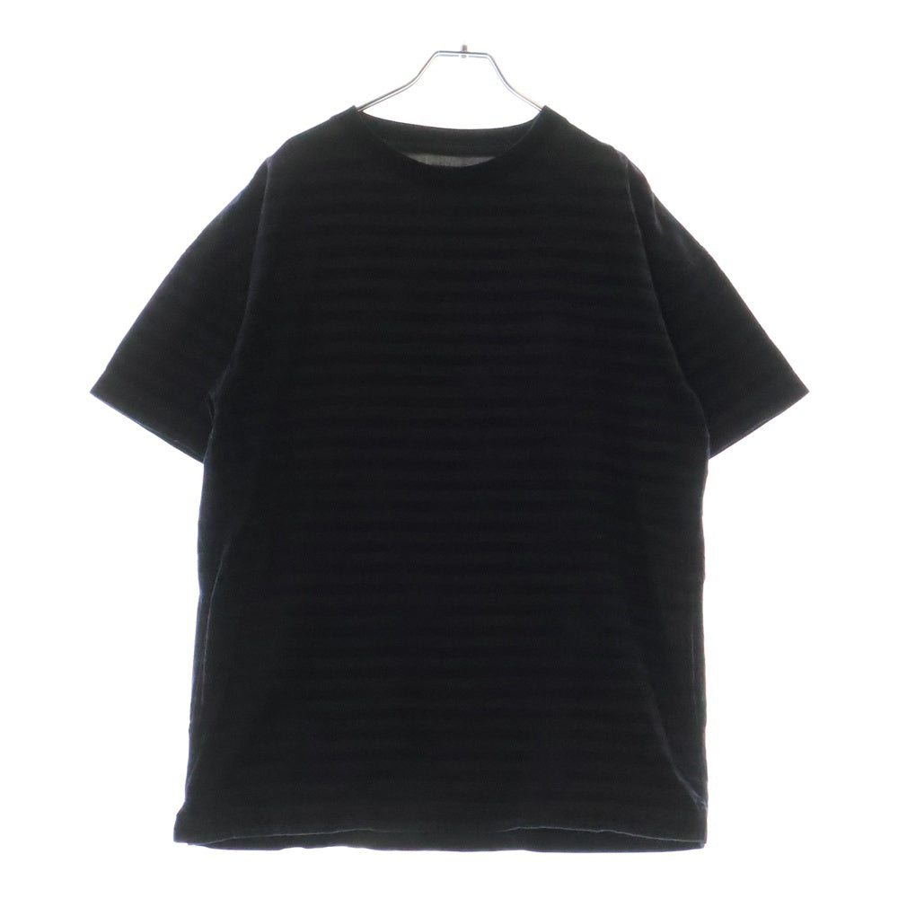 MINEDENIM(マインデニム) SAMPLE サンプル ボーダーデザイン ポケット 半袖Tシャツ カットソー ネイビー