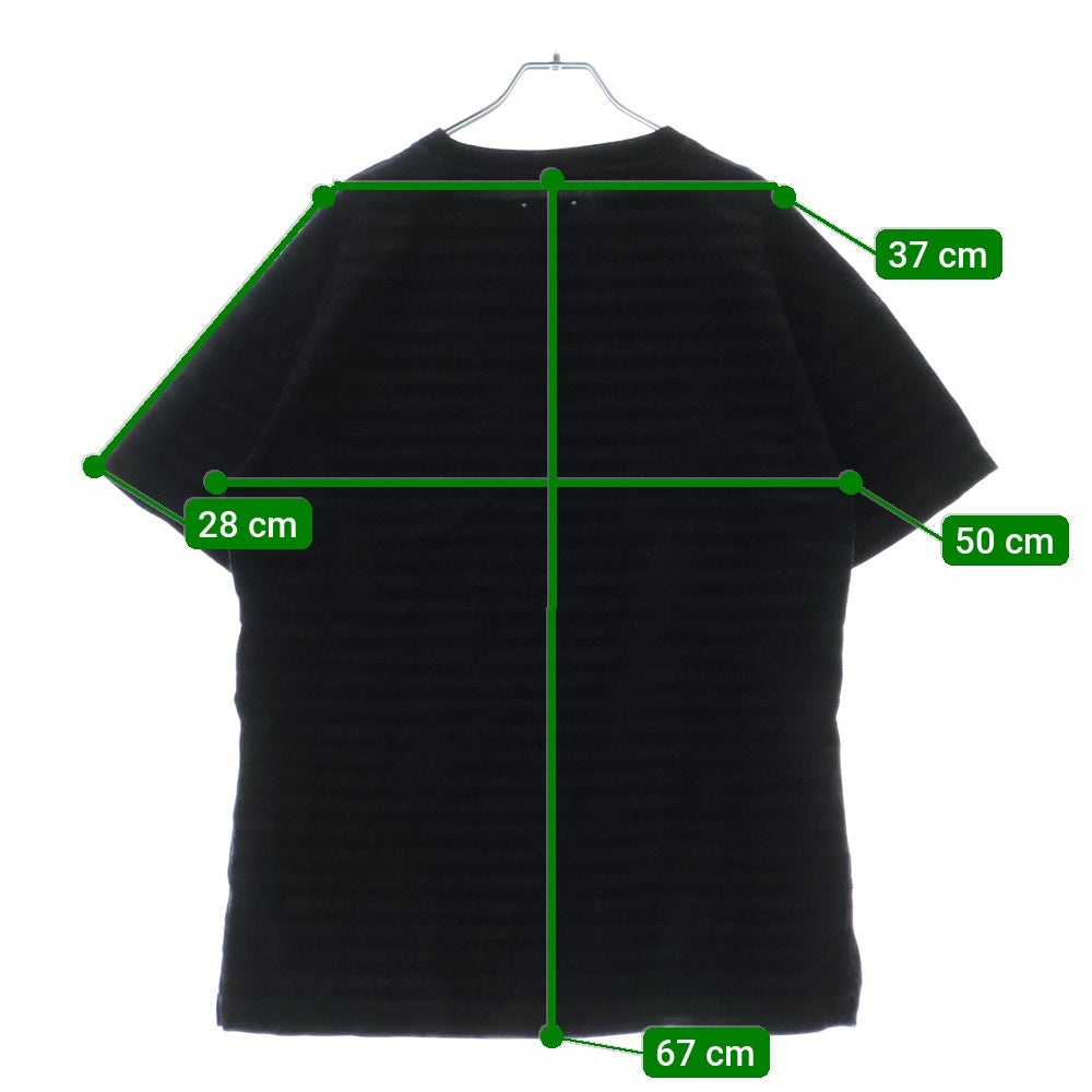 MINEDENIM(マインデニム) SAMPLE サンプル ボーダーデザイン ポケット 半袖Tシャツ カットソー ネイビー