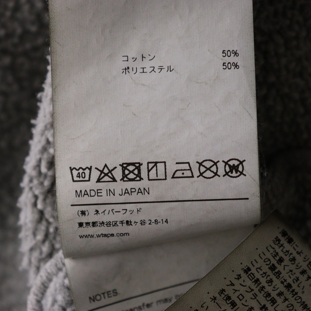 WTAPS(ダブルタップス) ALL 03 SWEATER Olive Drab クルーネックスウェットトレーナー オリーブドラブ グレー 232ATDT-CSM26