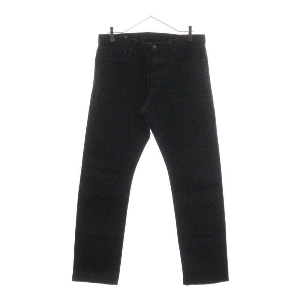 MINEDENIM(マインデニム) Standard Slim STR 5pocket RGD スタンダード スリム ストレート デニムパンツ ブラック FPKH101NST-99-332-5