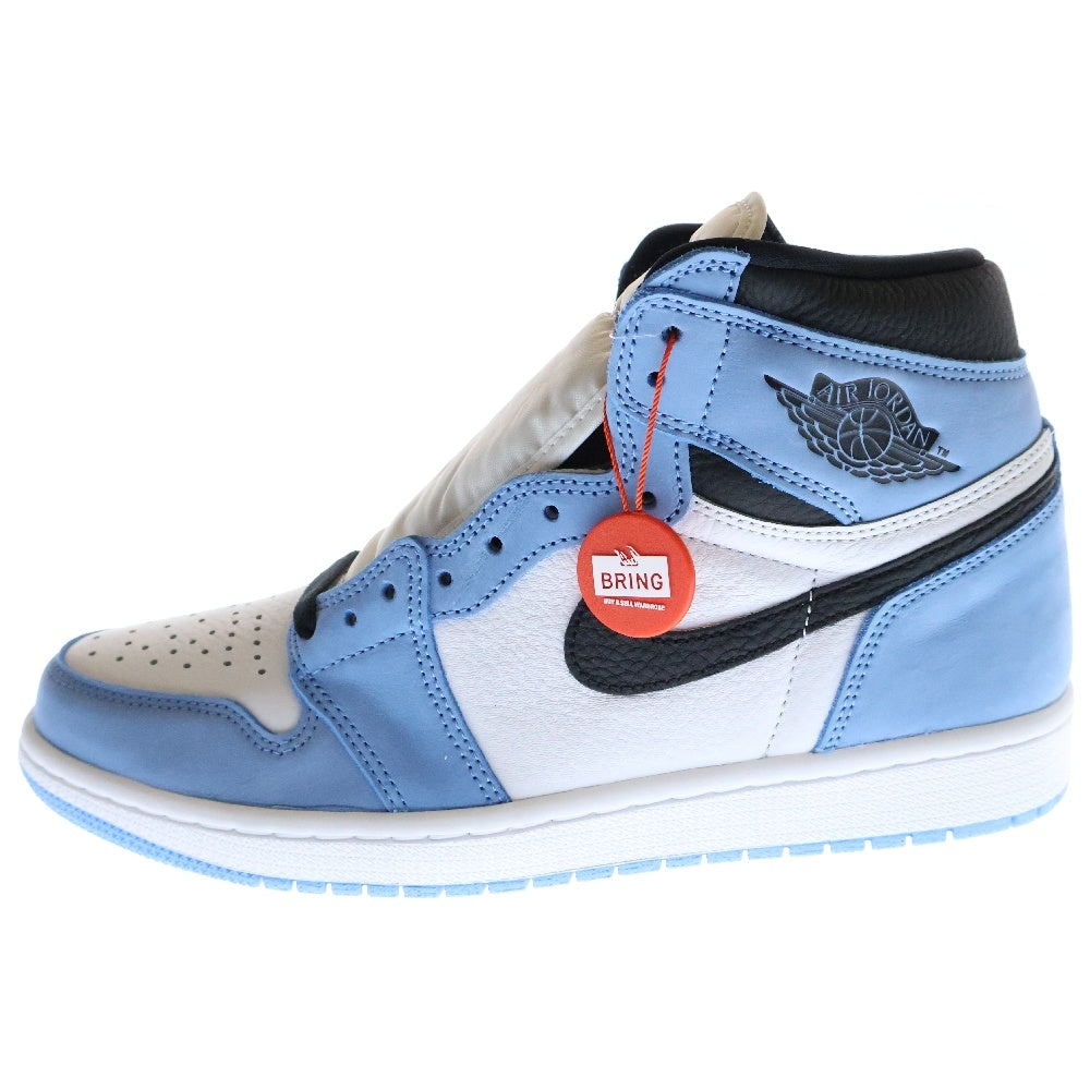 NIKE(ナイキ) AIR JORDAN 1 RETRO HIGH OG UNIVERSITY BLUE エアジョーダン1 ユニバーシティブルー ハイカットスニーカー ブルー US9/27cm 555088-134