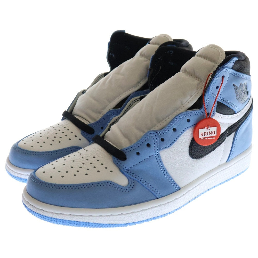NIKE(ナイキ) AIR JORDAN 1 RETRO HIGH OG UNIVERSITY BLUE エアジョーダン1 ユニバーシティブルー ハイカットスニーカー ブルー US9/27cm 555088-134