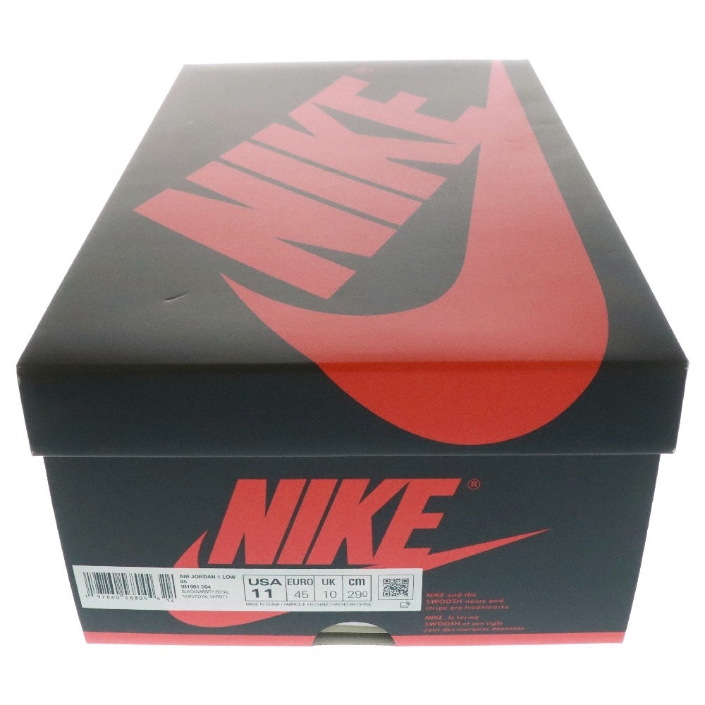 NIKE(ナイキ) AIR JORDAN 1 LOW 85 ROYAL エアジョーダン ロイヤル ローカットスニーカー ブラック/ブルー US11/29cm IB1981-004