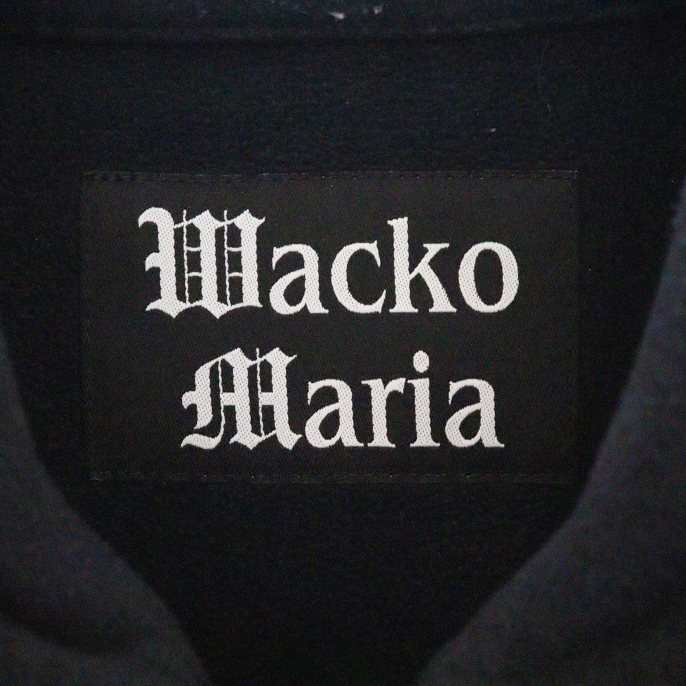 WACKO MARIA(ワコマリア) 23AW CHECK FLEECE SHIRT JACKET チェックフリースシャツジャケット ブラック