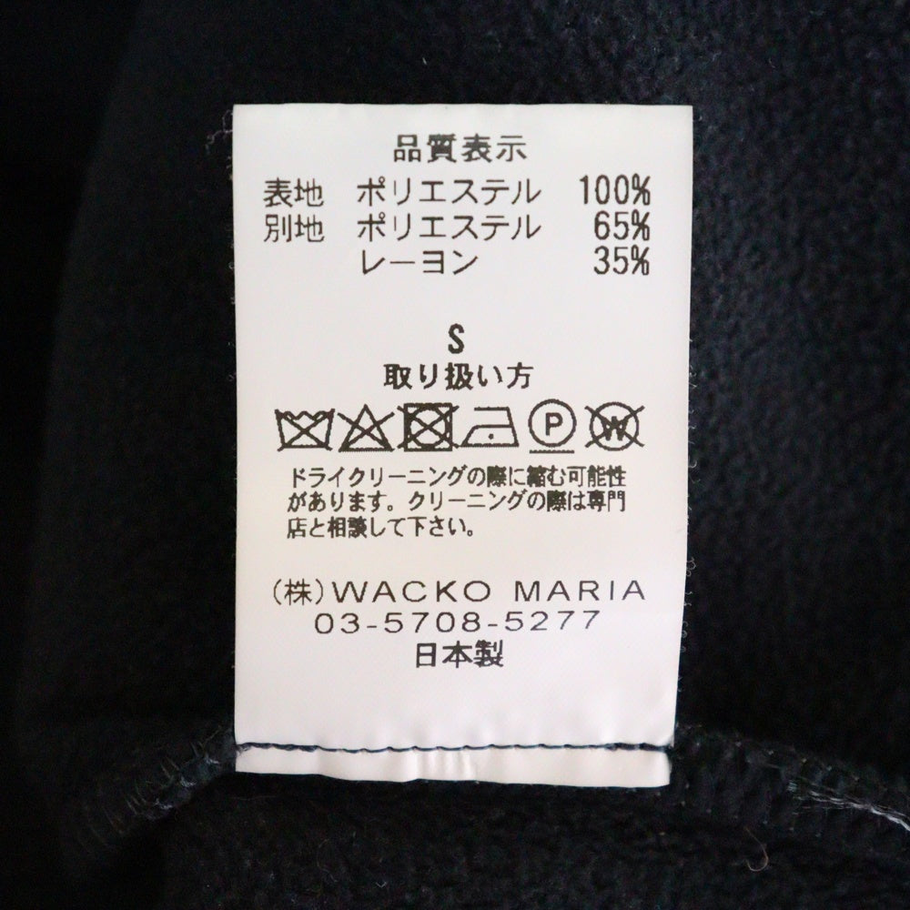 WACKO MARIA(ワコマリア) 23AW CHECK FLEECE SHIRT JACKET チェックフリースシャツジャケット ブラック