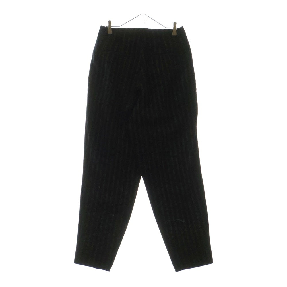 Yohji Yamamoto POUR HOMME(ヨウジヤマモト プールオム) 93AW ストライプデザイン レーヨン サルエル スラックスパンツ ネイビー HP-P03-205