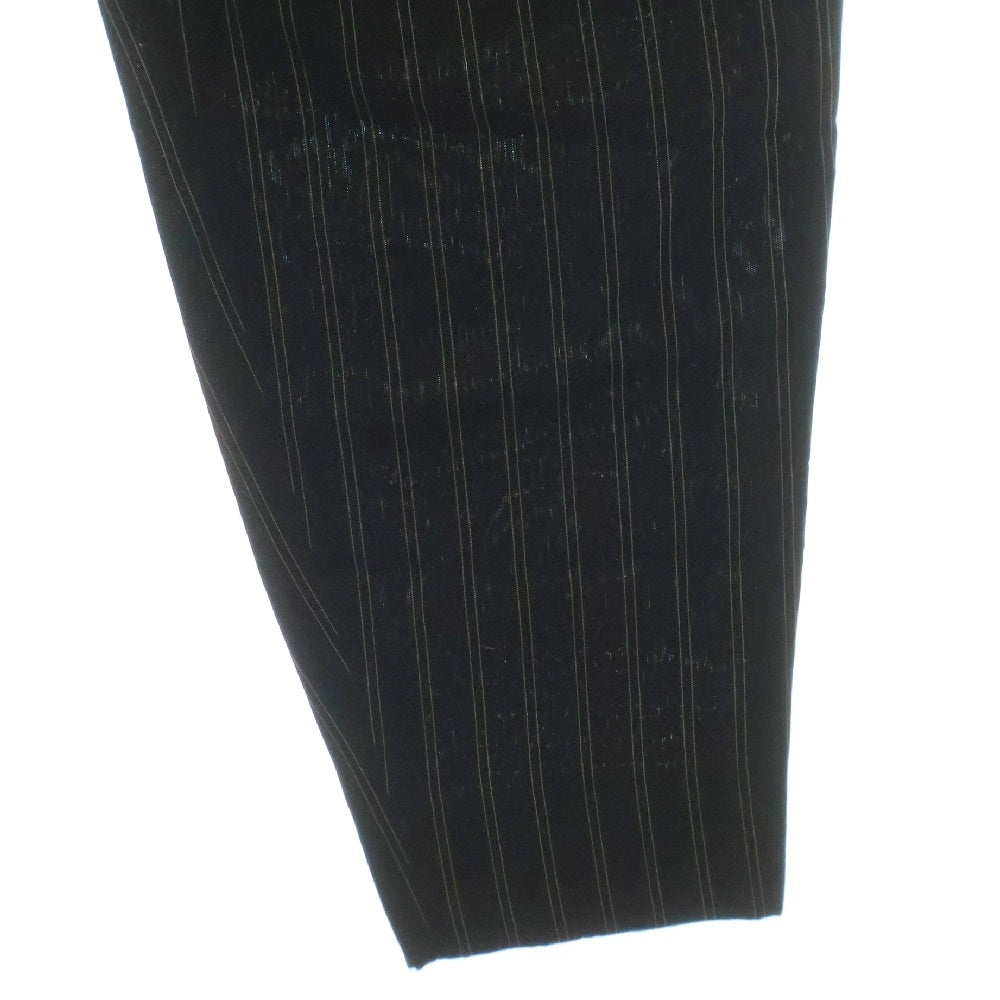 Yohji Yamamoto POUR HOMME(ヨウジヤマモト プールオム) 93AW ストライプデザイン レーヨン サルエル スラックスパンツ ネイビー HP-P03-205