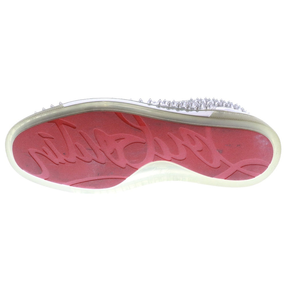 CHRISTIAN LOUBOUTIN(クリスチャンルブタン) LOUIS SPIKE ルイス スパイク スタッズ レザー ハイカット スニーカー クリア