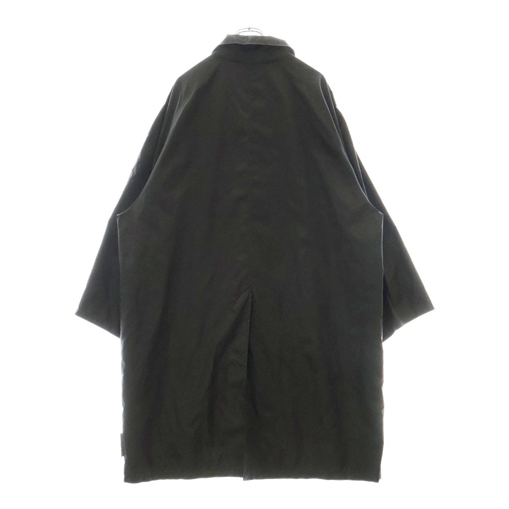 BALENCIAGA(バレンシアガ) ロゴタグ付き オーバーサイズポリエステルロングコート ブラック 572377 TED14